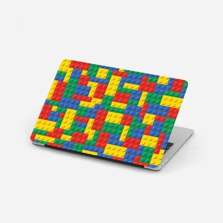 Pegatina para portátil mural de ladrillos de juguete multicolor – Pixers®