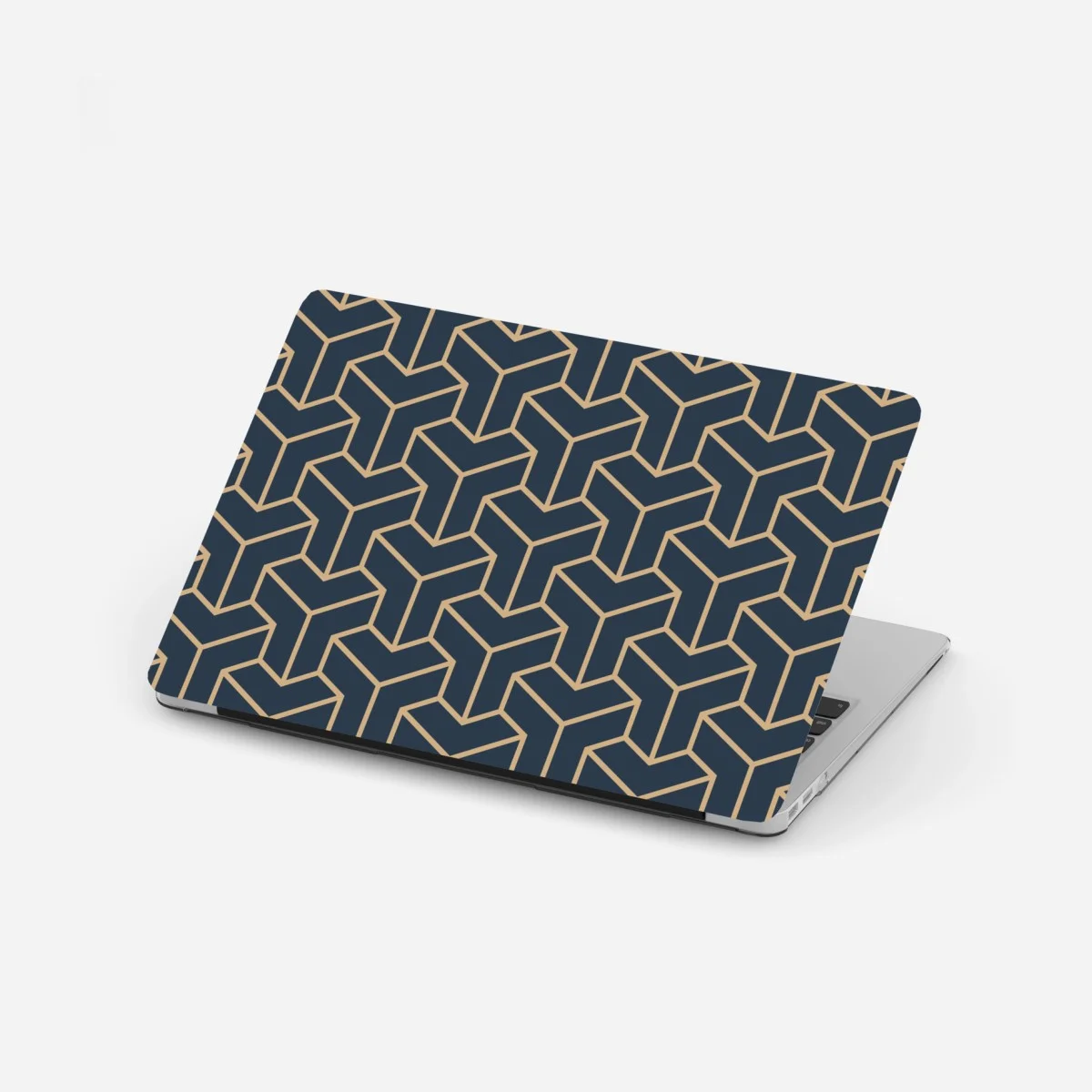 Pegatina para portátil patrón geométrico isométrico en azul marino y beige – Pixers® Pegatina para portátil patrón geométrico isométrico en azul marino y beige – Pixers®