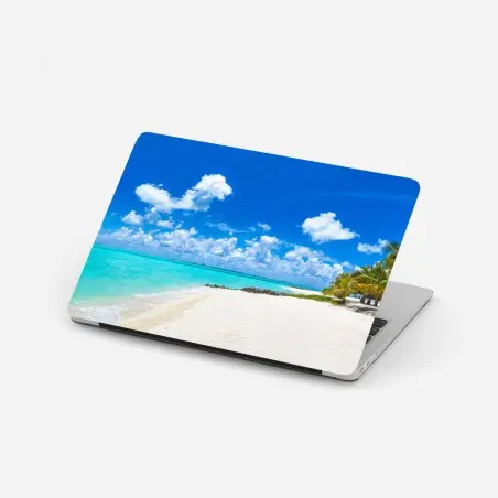 Pegatina para portátil paraíso tropical en Maldivas – Pixers®