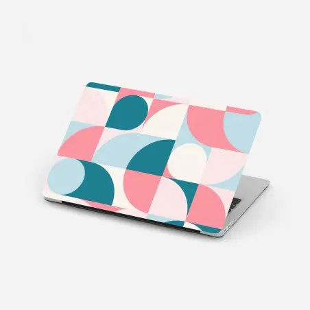 Pegatina para portátil mosaico geométrico en tonos pastel – Pixers®