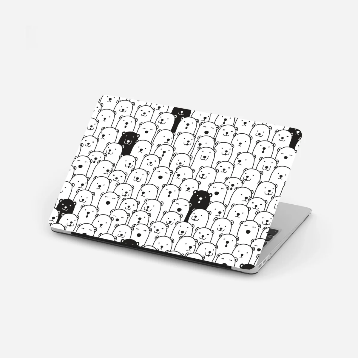 Pegatina para portátil patrón de osos minimalista en blanco y negro – Pixers® Pegatina para portátil patrón de osos minimalista en blanco y negro – Pixers®