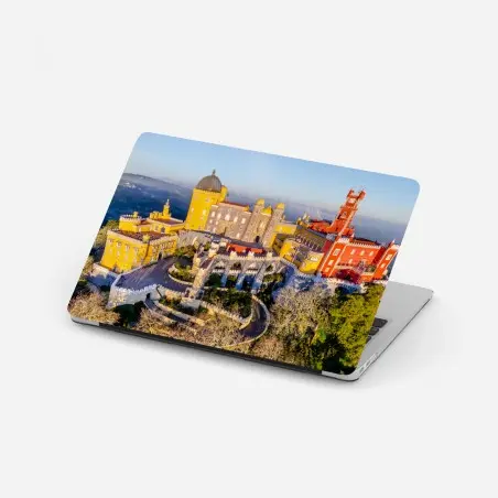 Pegatina para portátil palacio de colores en Sintra – Pixers®