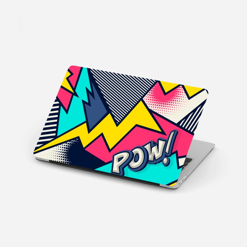 Pegatina para portátil diseño pop art geométrico estilo cómic