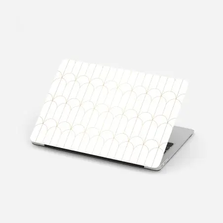 Pegatina para portátil patrón geométrico art déco dorado minimalista – Pixers®