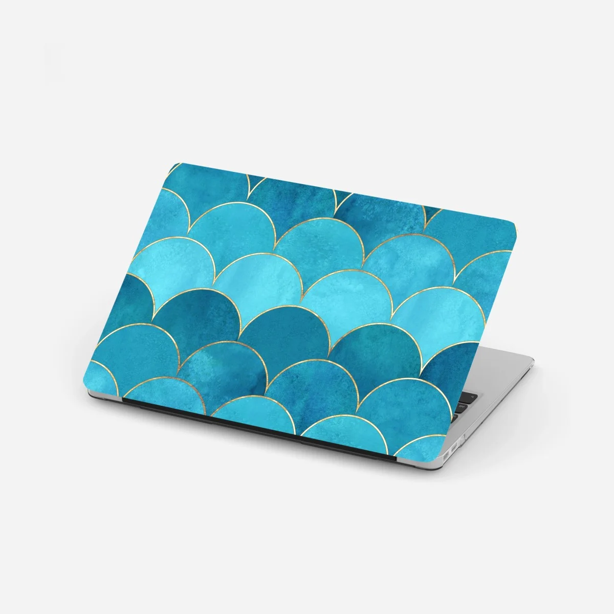 Pegatina para portátil patrón de escamas marinas turquesa con detalles dorados – Pixers® Pegatina para portátil patrón de escamas marinas turquesa con detalles dorados – Pixers®