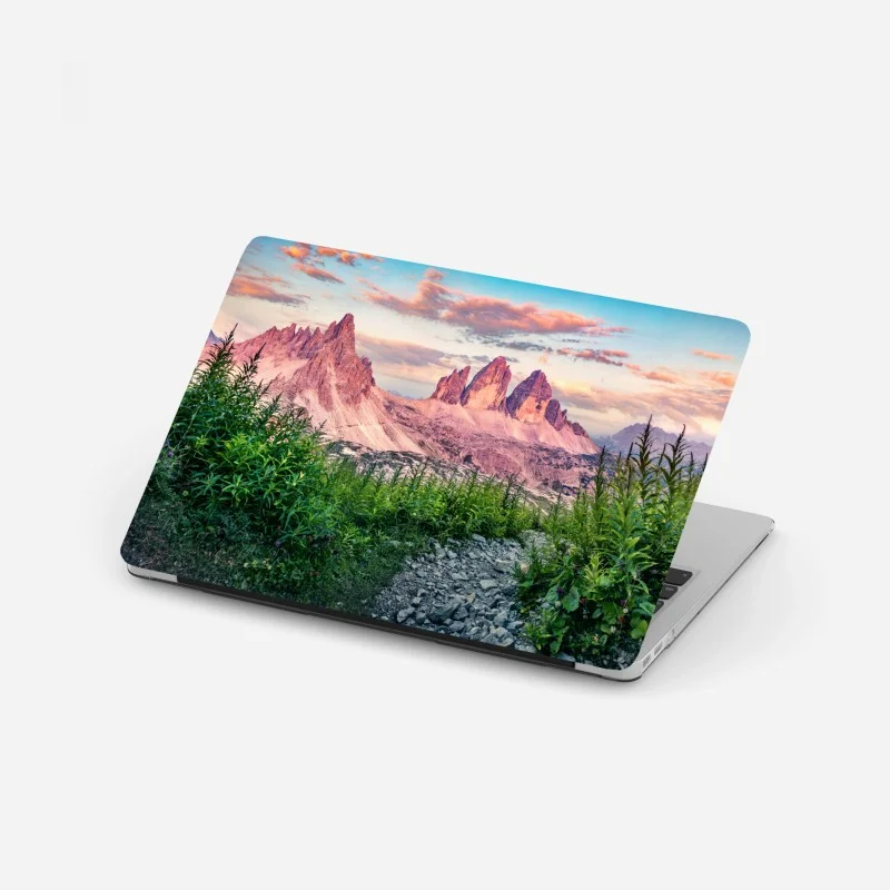 Pegatina para portátil amanecer en Tre Cime di Lavaredo, Dolomitas