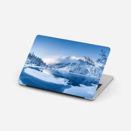 Pegatina para portátil serenidad invernal en los Alpes – Pixers®