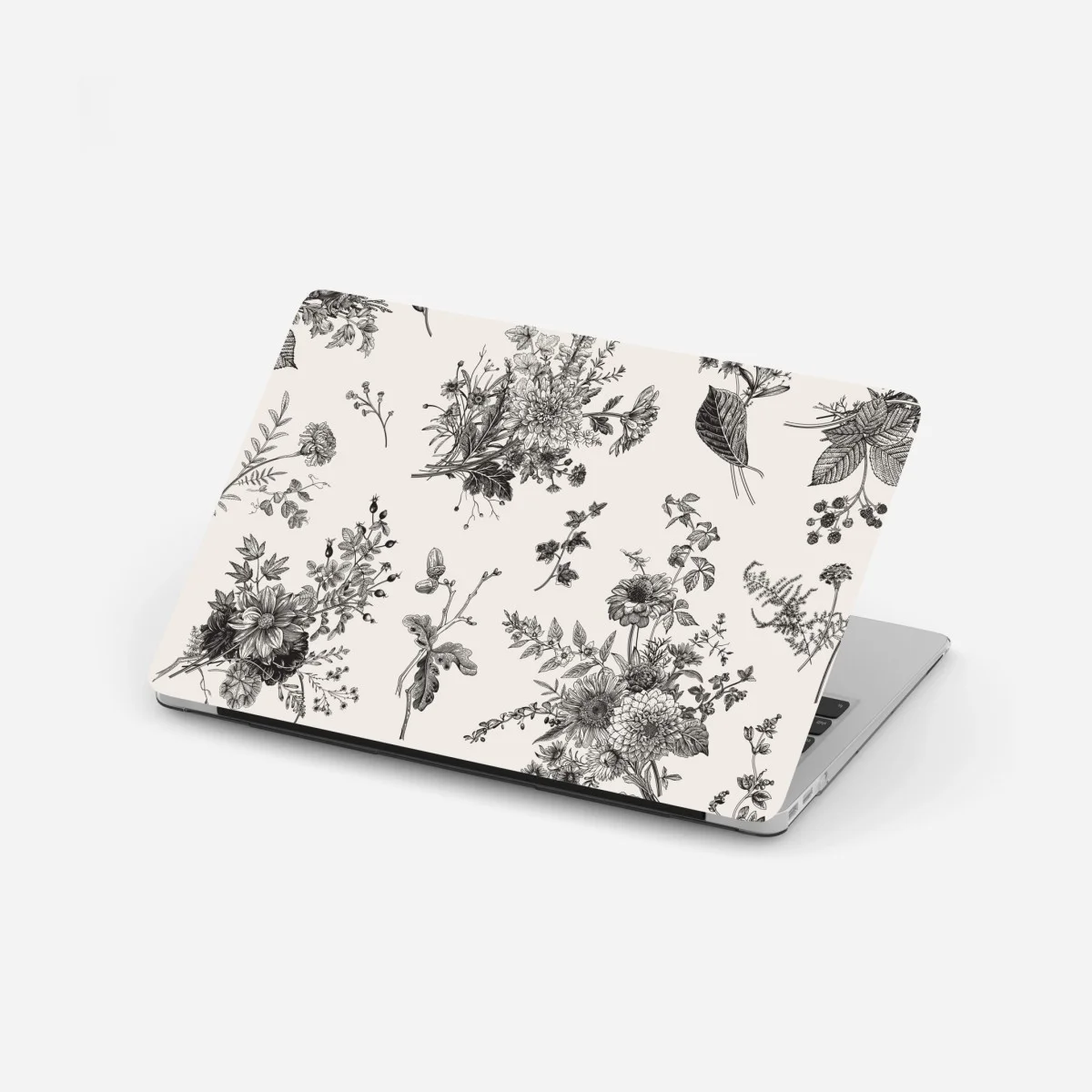 Pegatina para portátil motivo floral otoñal en blanco y negro – Pixers® Pegatina para portátil motivo floral otoñal en blanco y negro – Pixers®