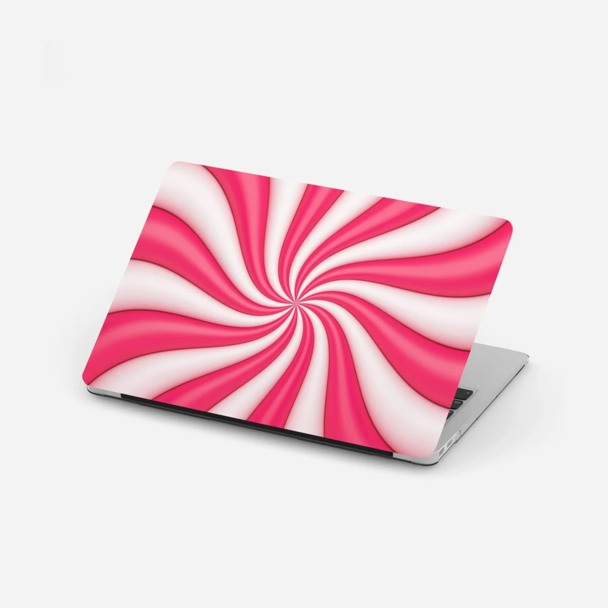 Pegatina para portátil espiral rosa y blanca vibrante – Pixers® Pegatina para portátil espiral rosa y blanca vibrante – Pixers®