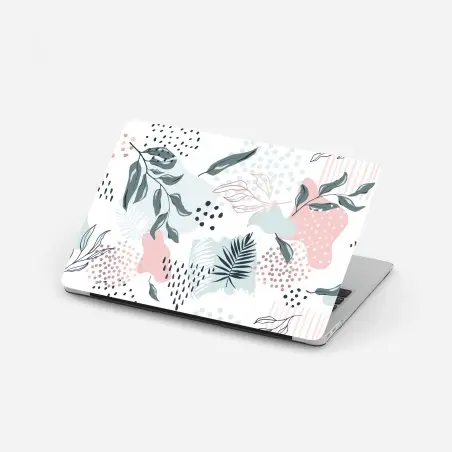 Pegatina para portátil arte botánico en tonos pastel – Pixers®