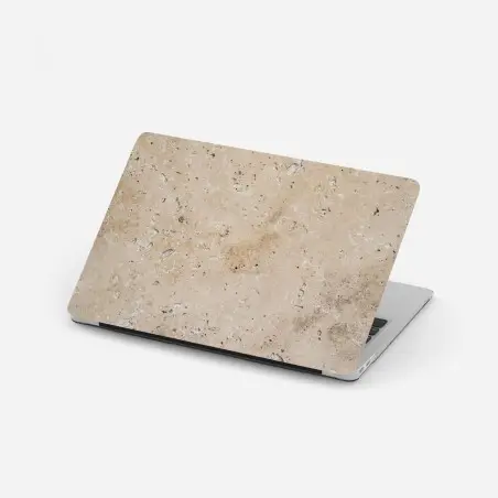 Pegatina para portátil textura de piedra travertina beige para decoración – Pixers®