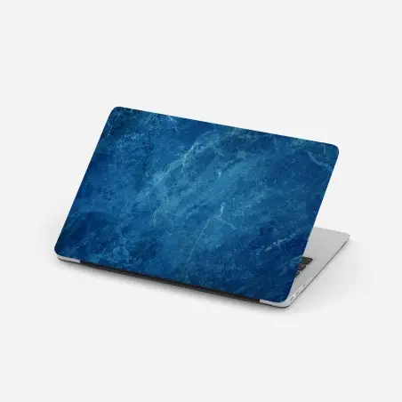 Pegatina para portátil textura de mármol azul profundo para pared – Pixers®