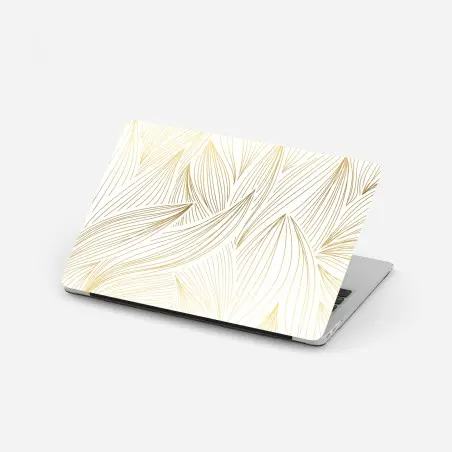 Pegatina para portátil diseño botánico dorado y minimalista – Pixers®