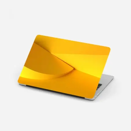 Pegatina para portátil composición geométrica amarilla minimalista – Pixers®