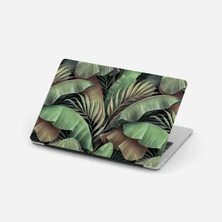 Pegatina para portátil follaje tropical en tonos verdes – Pixers®