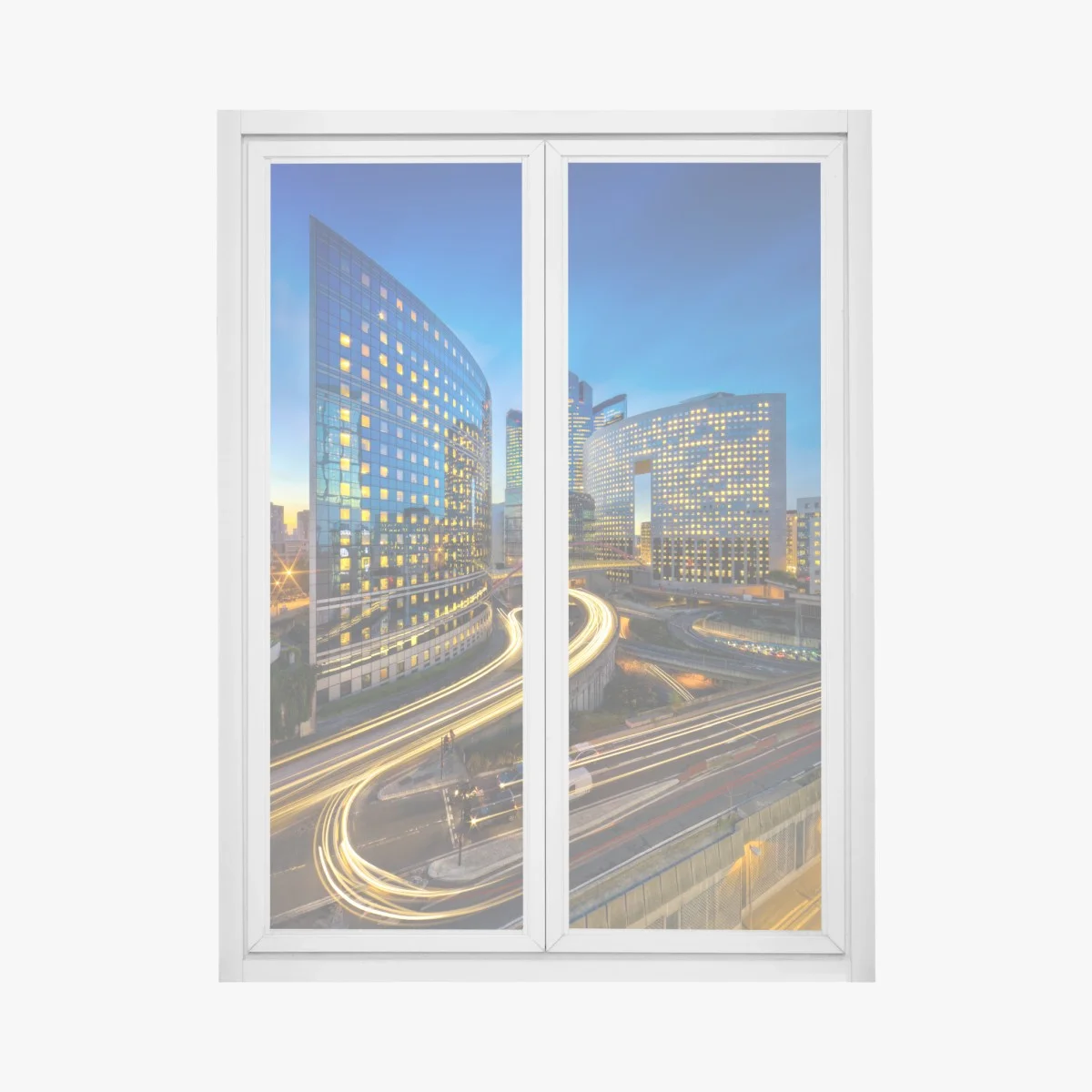 Pegatina para ventana estelas de luz sobre la ciudad moderna – Pixers® Pegatina para ventana estelas de luz sobre la ciudad moderna – Pixers®