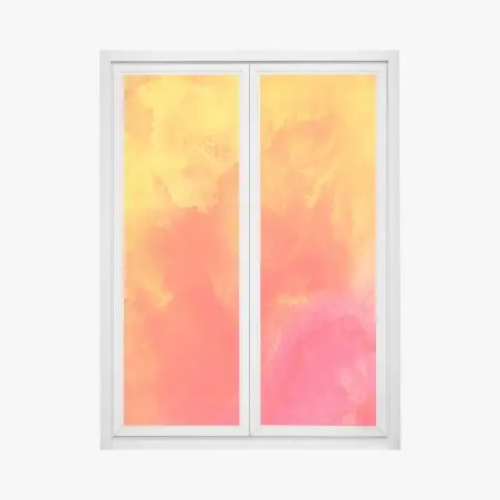 Pegatina para ventana degradado abstracto en tonos cálidos – Pixers®