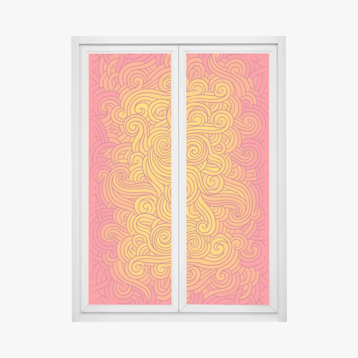Pegatina para ventana vórtice de espirales en tonos cálidos – Pixers® Pegatina para ventana vórtice de espirales en tonos cálidos – Pixers®