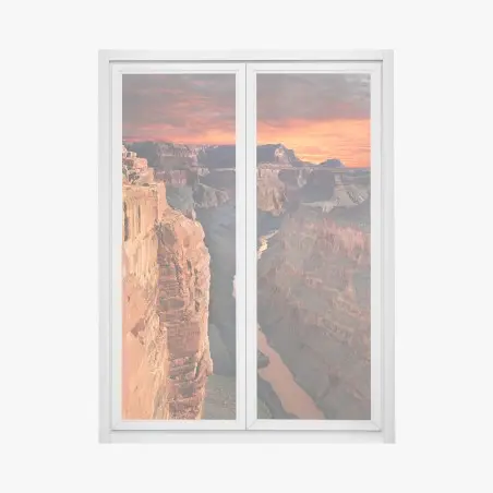 Pegatina para ventana amanecer sobre el Gran Cañón – Pixers®