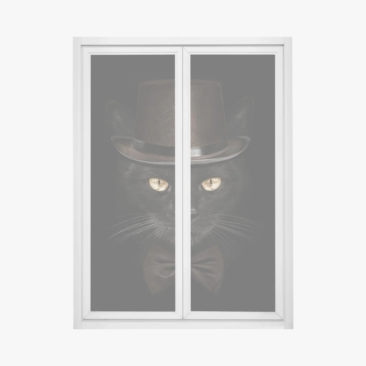Pegatina para ventana gato elegante con sombrero de copa y pajarita – Pixers® Pegatina para ventana gato elegante con sombrero de copa y pajarita – Pixers®