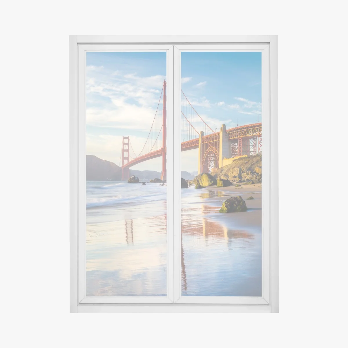 Pegatina para ventana vistas del puente Golden Gate al atardecer en San Francisco – Pixers® Pegatina para ventana vistas del puente Golden Gate al atardecer en San Francisco – Pixers®