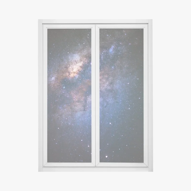 Pegatina para ventana misterio estelar: centro de la Vía Láctea