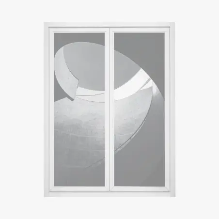 Pegatina para ventana curvas de hormigón y luz – Pixers®