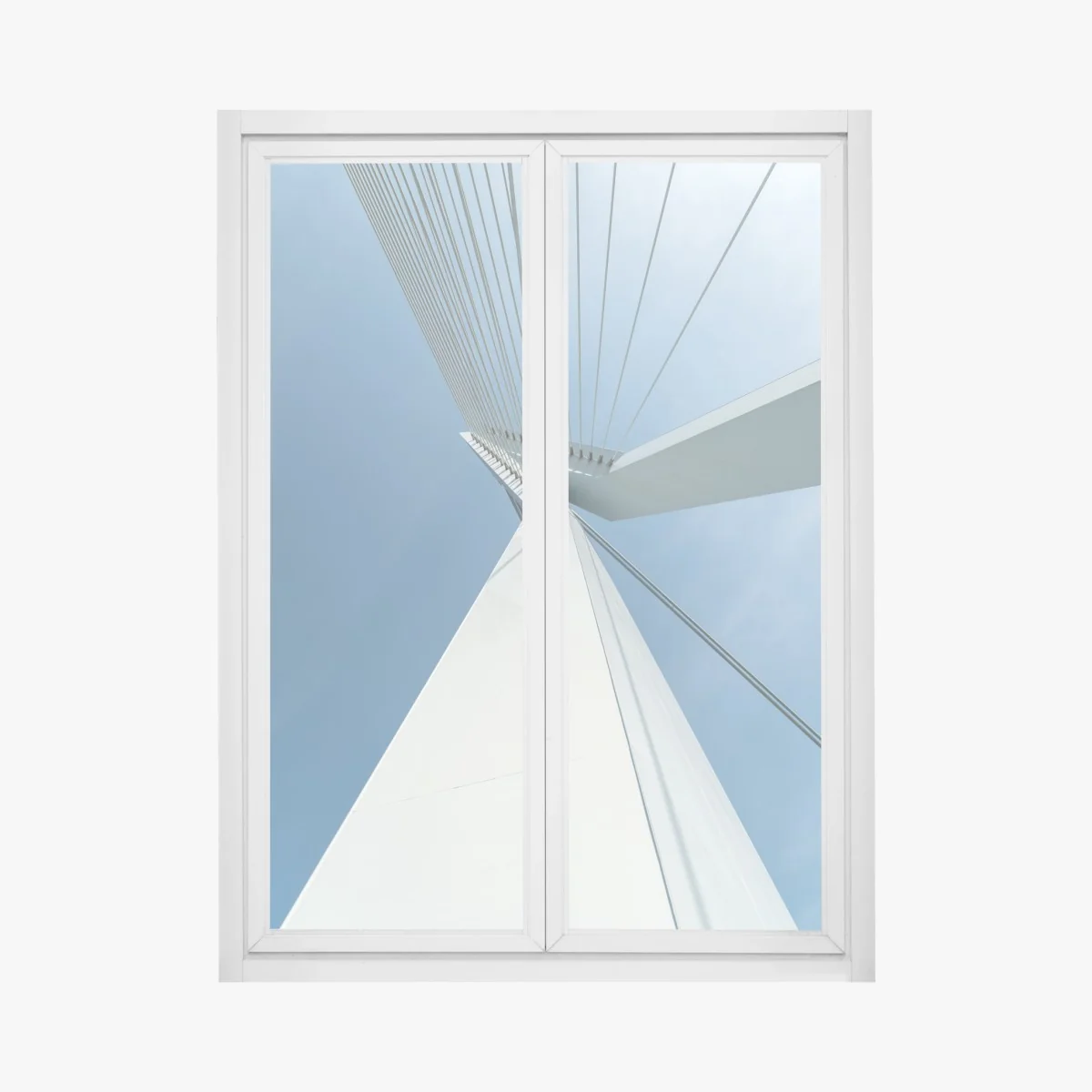Pegatina para ventana líneas arquitectónicas del puente sobre cielo azul – Pixers® Pegatina para ventana líneas arquitectónicas del puente sobre cielo azul – Pixers®