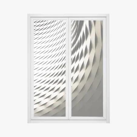 Pegatina para ventana patrón arquitectónico en relieve – Pixers®
