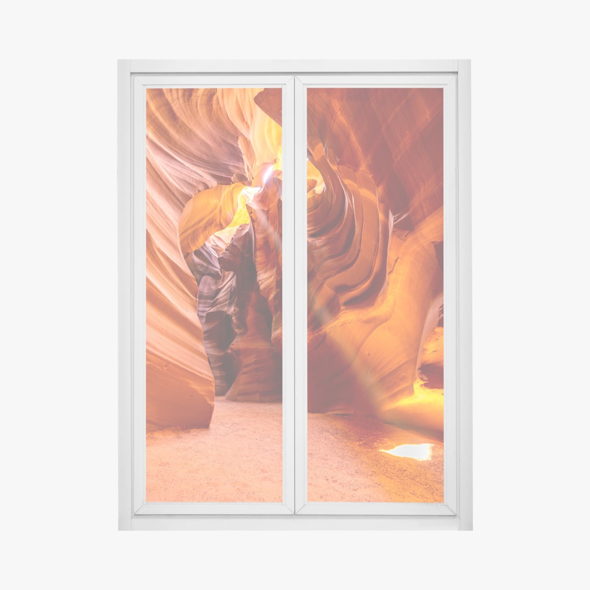 Pegatina para ventana luces y curvas de Antelope Canyon – Pixers®