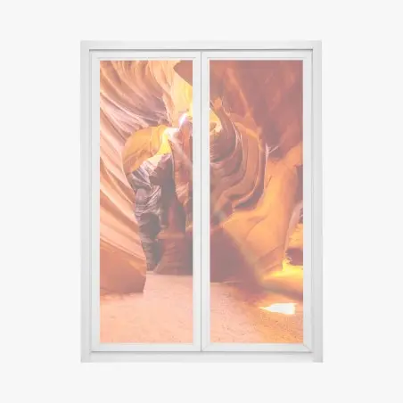 Pegatina para ventana luces y curvas de Antelope Canyon – Pixers®