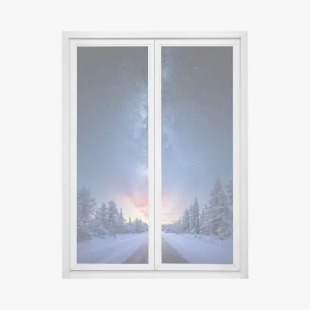 Pegatina para ventana camino hacia el amanecer estelar – Pixers®