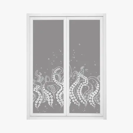 Pegatina para ventana tentáculos del abismo – Pixers®
