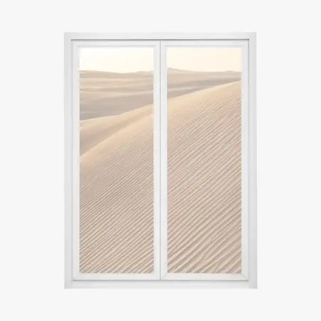 Pegatina para ventana dunas doradas y texturas del desierto – Pixers®