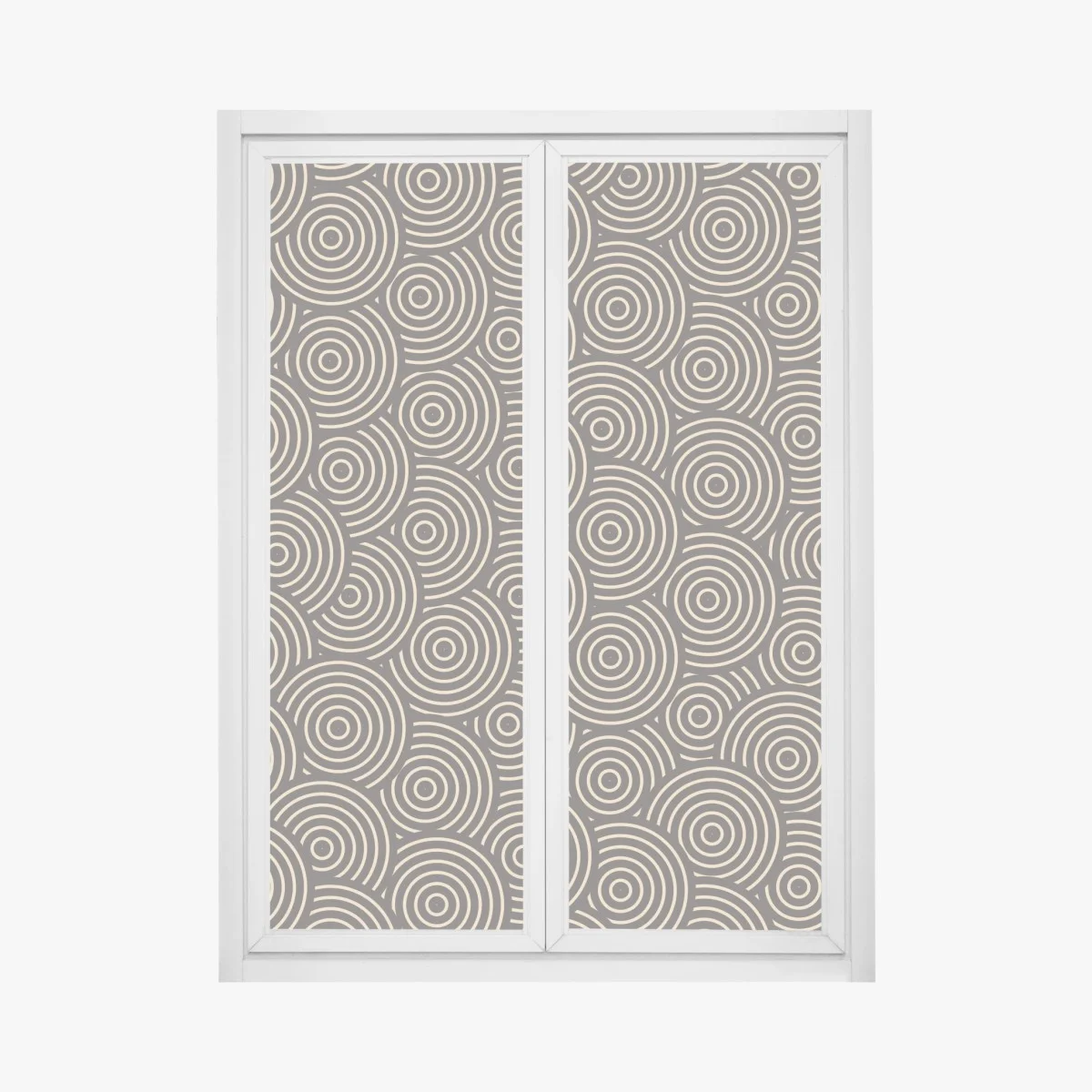 Pegatina para ventana patrón de círculos concéntricos en tonos beige y negro – Pixers® Pegatina para ventana patrón de círculos concéntricos en tonos beige y negro – Pixers®