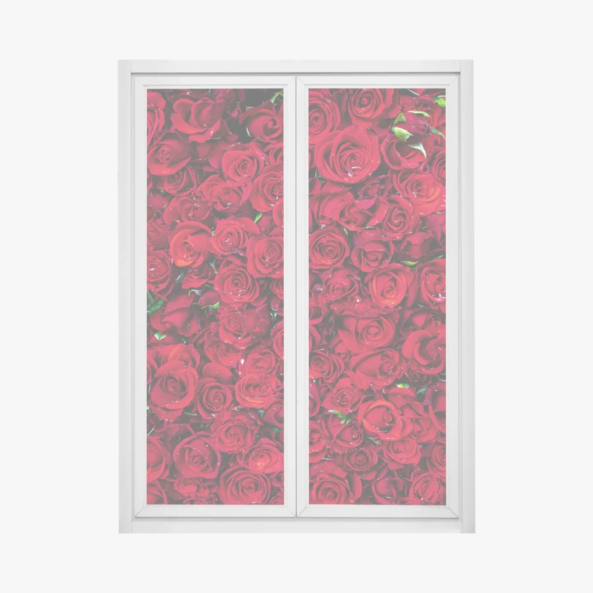 Pegatina para ventana mosaico de rosas rojas – Pixers® Pegatina para ventana mosaico de rosas rojas – Pixers®