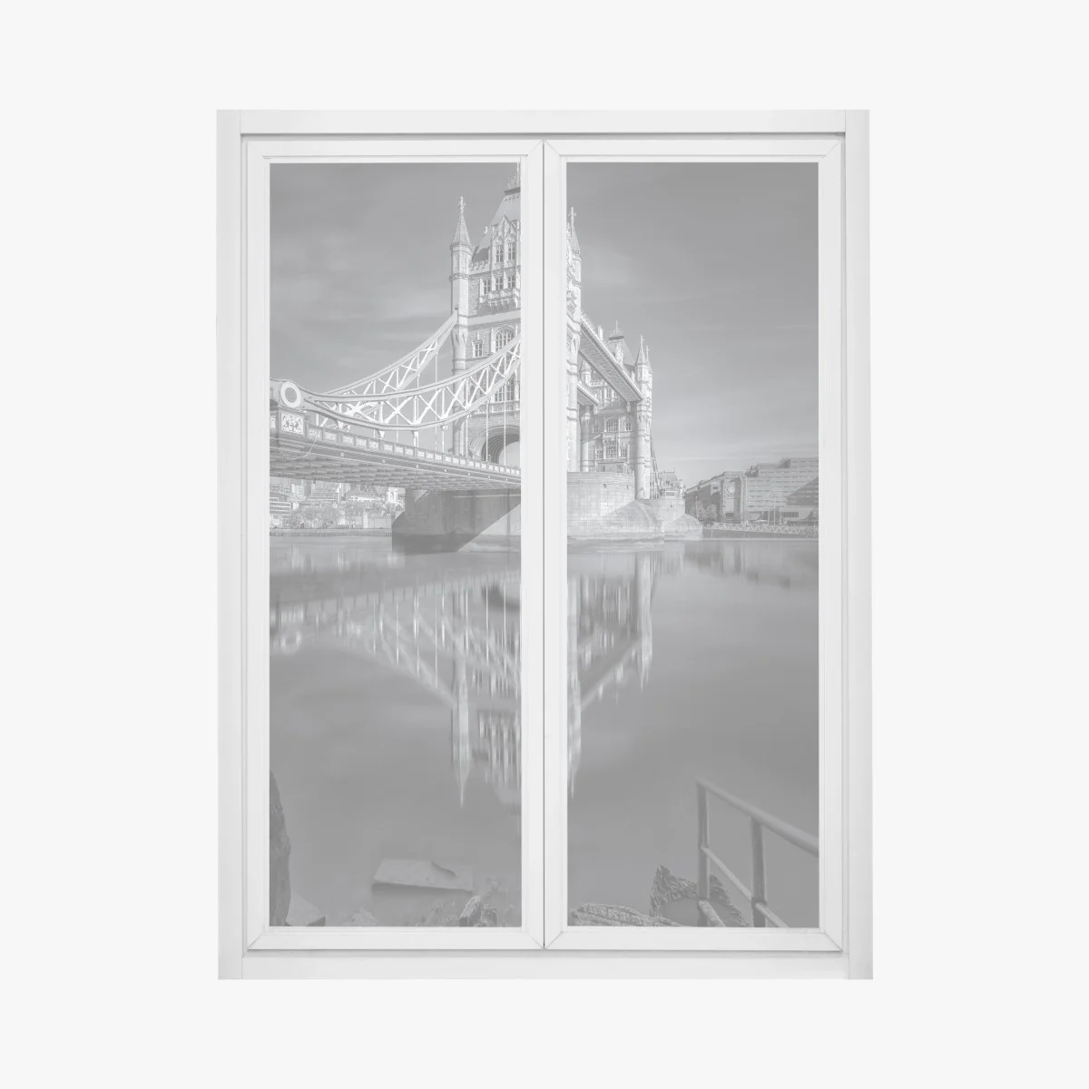 Pegatina para ventana reflejo majestuoso del puente en el río, Londres – Pixers® Pegatina para ventana reflejo majestuoso del puente en el río, Londres – Pixers®