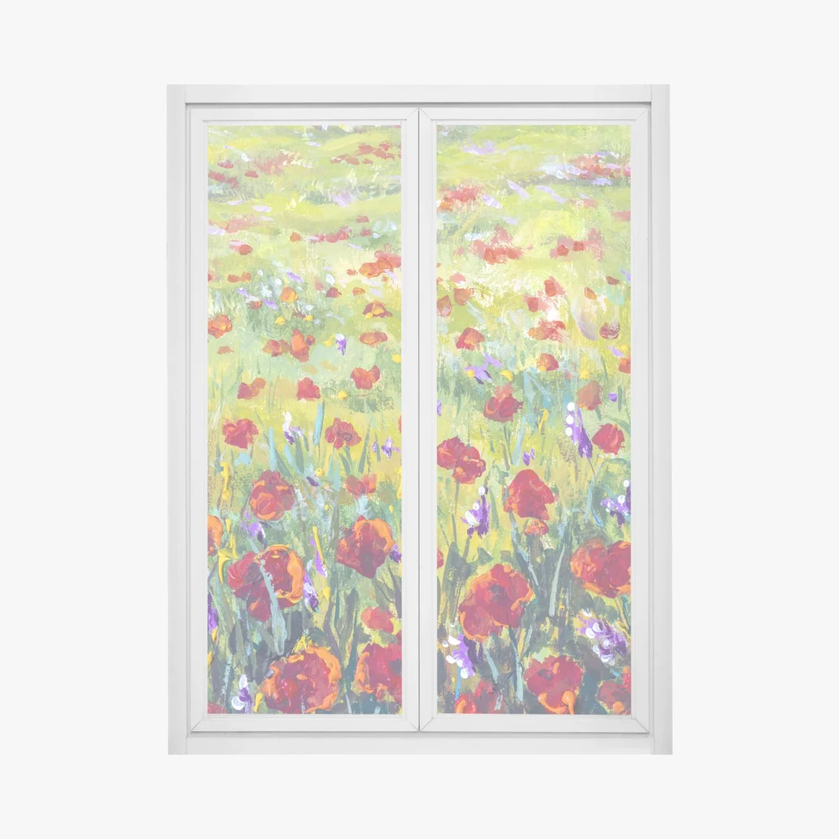 Pegatina para ventana prado de amapolas en estilo impresionista – Pixers® Pegatina para ventana prado de amapolas en estilo impresionista – Pixers®