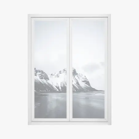 Pegatina para ventana serenidad en la montaña nevada – Pixers®