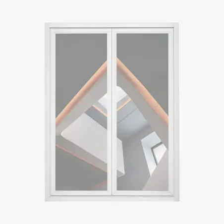 Pegatina para ventana vista interior geométrica minimalista – Pixers®
