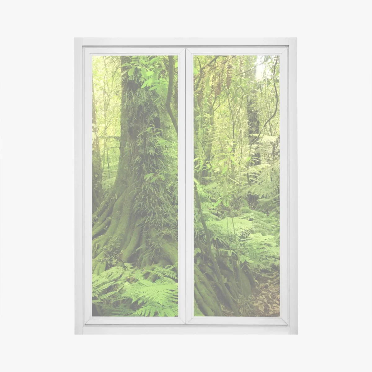 Pegatina para ventana selva esmeralda: paisaje verde exuberante – Pixers® Pegatina para ventana selva esmeralda: paisaje verde exuberante – Pixers®