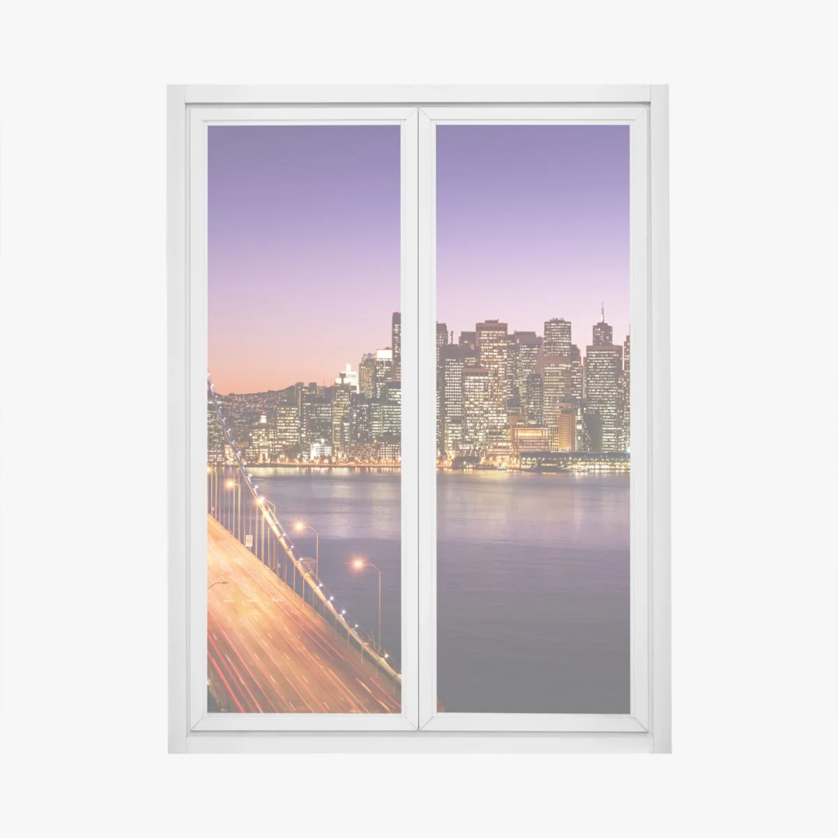 Pegatina para ventana atardecer sobre San Francisco – Pixers® Pegatina para ventana atardecer sobre San Francisco – Pixers®