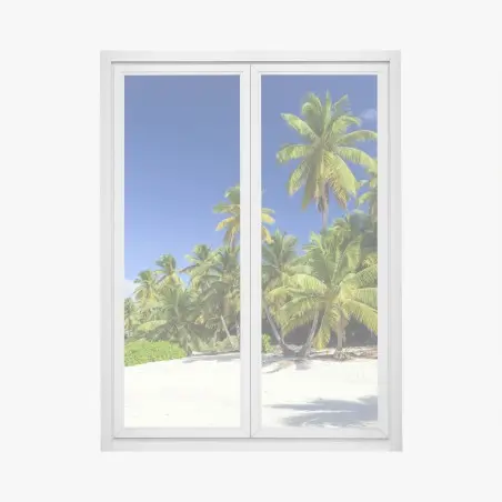Pegatina para ventana paraíso caribeño en Punta Cana – Pixers®