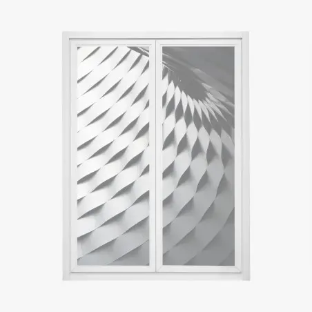 Pegatina para ventana estructura metálica abstracta en relieve – Pixers®