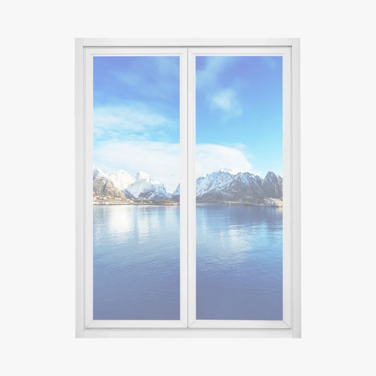Pegatina para ventana paisaje invernal en Reine, Islas Lofoten – Pixers® Pegatina para ventana paisaje invernal en Reine, Islas Lofoten – Pixers®