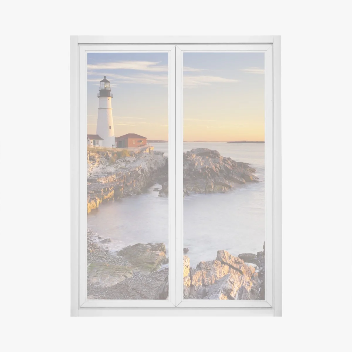 Pegatina para ventana amanecer en Portland Head, Cape Elizabeth, Maine – Pixers® Pegatina para ventana amanecer en Portland Head, Cape Elizabeth, Maine – Pixers®