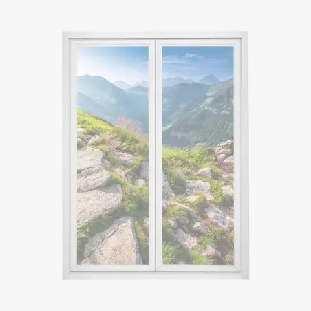 Pegatina para ventana amanecer en los Tatras: senda hacia la cima – Pixers®
