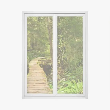 Pegatina para ventana sendero místico en Pacific Rim, isla de Vancouver – Pixers®