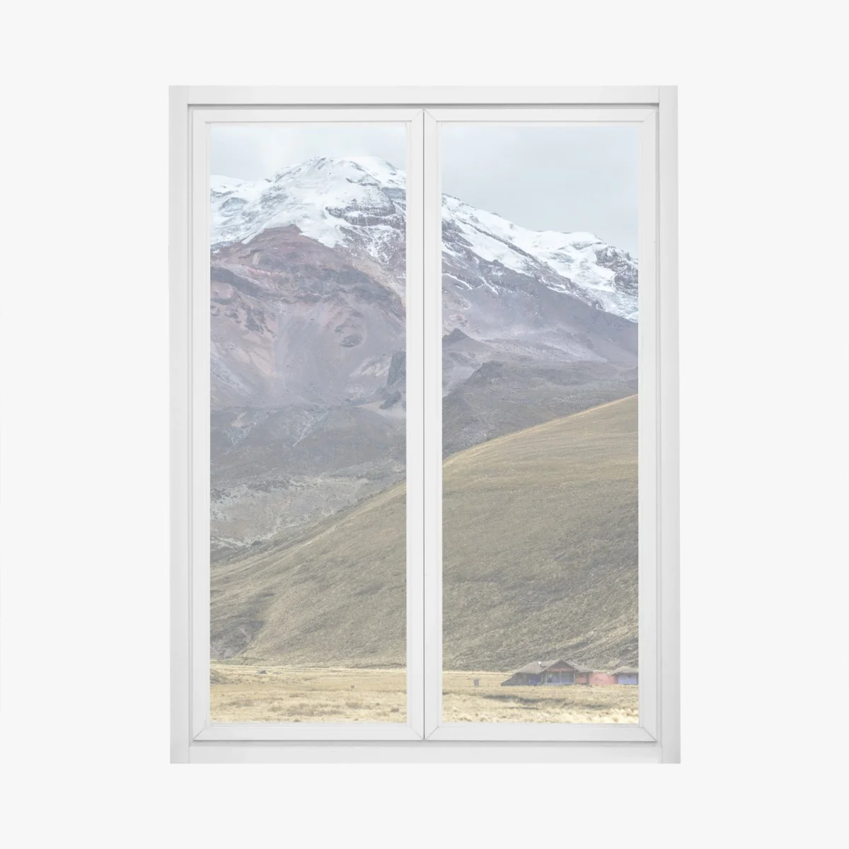 Pegatina para ventana paisaje montañoso nevado con valle dorado – Pixers® Pegatina para ventana paisaje montañoso nevado con valle dorado – Pixers®