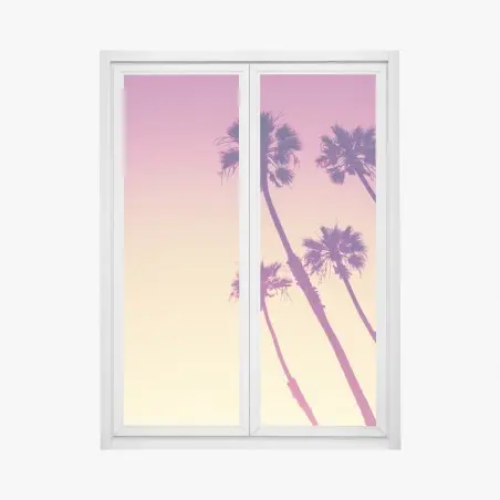 Pegatina para ventana puesta de sol en Sunset Cliffs, San Diego – Pixers®